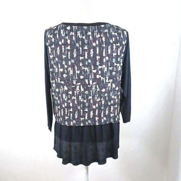 Zara black print top - Picture 2 of 4